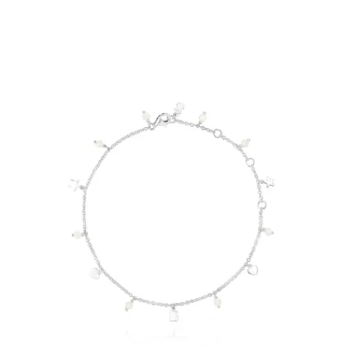 Tobillera de plata y perlas Cool Joy^TOUS Outlet
