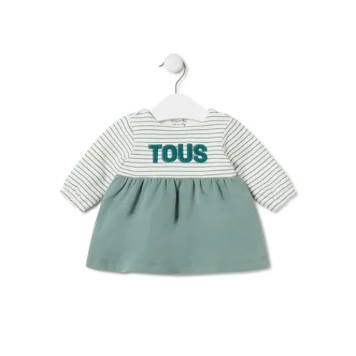 Vestido de bebé niña Classic verde^TOUS
