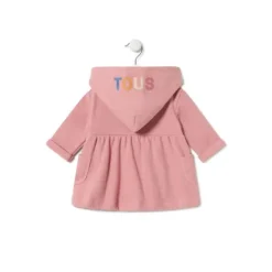 Vestido de bebé niña con capucha Geome rosa^TOUS New