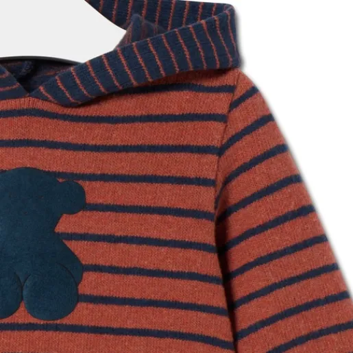 Vestido de niña con capucha Blue azul marino^TOUS